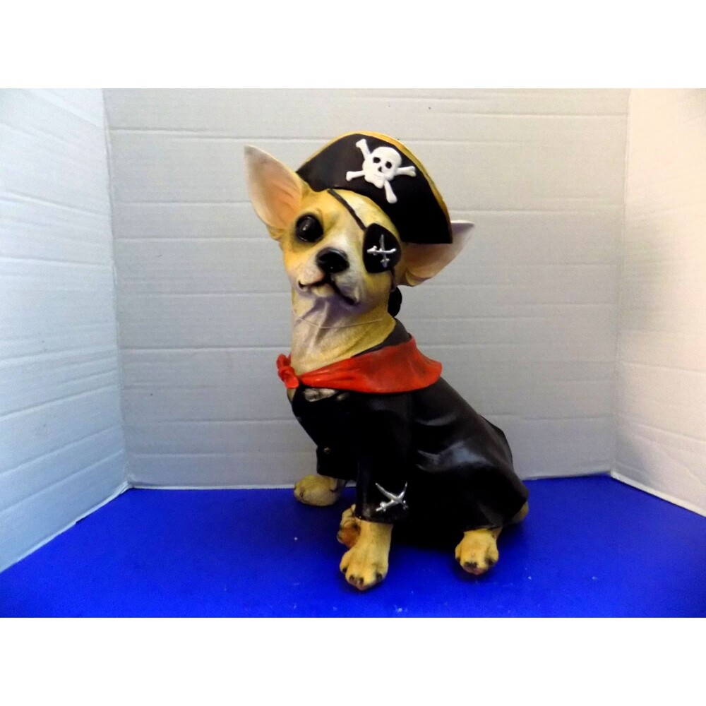 Martha Stewart Halloween Pirate Chihuahua Dog Figurine Haunted Martha Statue
